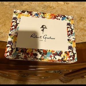 Robert Graham leather magnetic card case.